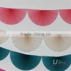 Popular Tissue Paper Fans Ceiling Decoration For Parties Party Decoration For Kids thumbnail-4