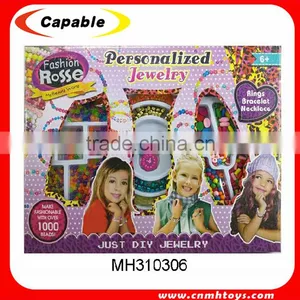 Girl Toy Jewelry DIY Plastic Beads Set for Sale thumbnail-1