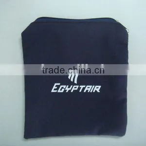 Zipper Black Velvet Bags thumbnail-1