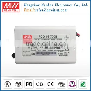 Mean Well PCD-16-700 16W 700ma Driver AC Phase-cut Dimmable Mean Well Led Driver thumbnail-1