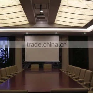 Wall Mount Motorized Projector Screen / High Ceiling Hanging Projector Screen thumbnail-2
