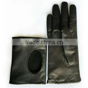 Double Deck Leather Punk Style Kids Leather Gloves thumbnail-1