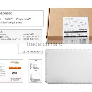 Peepee New Products Mobile Accessories 20000mah Smartphone Credit Card Power Bank Charger thumbnail-5