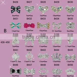 2016 Fashion 3D Nail Art Tips Decoration Alloy Nail Jewelry Glitter Rhinestone thumbnail-3