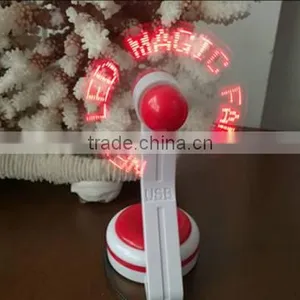 Several Models Mini Flashing Led Promotional Programme Message Fan Customized Words thumbnail-2