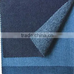 71%cotton 23%polyester 6%spandex Indigo Brushed Knit Denim thumbnail-1