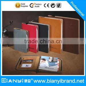 Eco Friendly New Design A4 Leather Organizer Notebook thumbnail-1