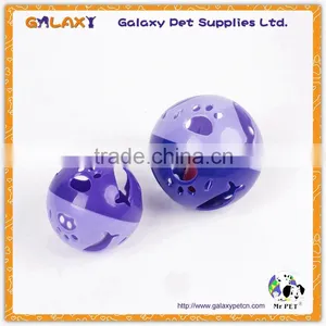 CT8629 Plastic Balls With Bell for Pets/cheap Toys for Cats/pet Toy Ball With Ring thumbnail-1