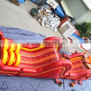 2016 New Dragon Giant Obstacle Course 3 Parts Inflatable Detached Obstacle Course for Sale thumbnail-4