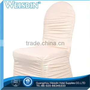 Pleated Cheap Wedding Fancy Chair Cover Wholesale Pleats Spandex Chair Covers Wedding Chair Cover thumbnail-2