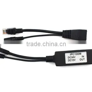 Support 10/100Mbps Data Transmission 100m for Cctv Camera Poe Splitter YJS-POE100M thumbnail-2