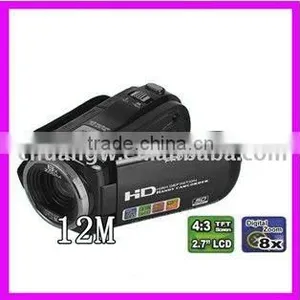 Hot-sell Digital Video Camera Camcorder HD DV 12MP 8X Zoom 2.7 TFT LCD Screen Free Shipping In Original Box thumbnail-1