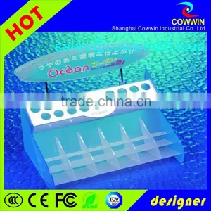 Acrylic Brush Display Stand, Plate Clear Slatwall Acrylic Shoe Display Stand thumbnail-4