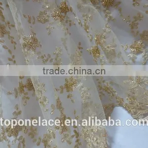 High Quality Lace Evening Dress Bridal Lace Fabrics Wholesale Fashion African French Net Lace Fabric thumbnail-2