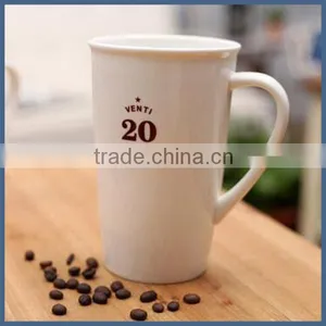 White Blank High Capacity Glossy 20oz Ceramic Porcelain Mug thumbnail-1