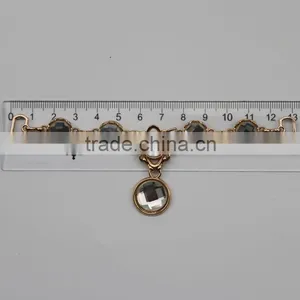 Golden Welded Link Ornamental Women Decorative Design Metal Link Chain thumbnail-2
