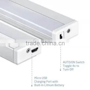 Rechargeable Wireless PIR Motion Sensor Night Light 3-Modes LED Wall Lamp thumbnail-2