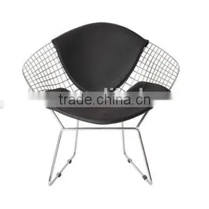 High Quality Chrome Dining Chair Henry Bertoia Diamond Chair thumbnail-1