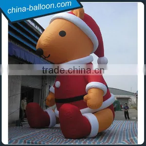 Gaint Outdoor Lovely Advertising Inflatable Christmas Polar Bear for Sale thumbnail-2