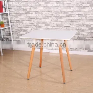 All-purpose Wood Legs Table MDF Top Hot Selling Coffee Table Quality Choice thumbnail-2