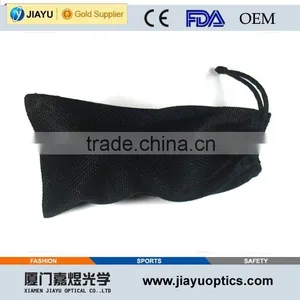 New Design Nylon Black Drawstring Mesh Sunglass Pouch Bag thumbnail-2
