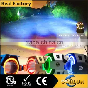 Factory Direct 12-80V U7 Led Headlight With Angel Eyes for Motorcycles thumbnail-1