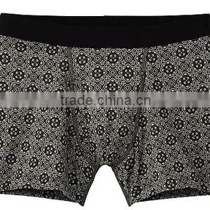 Hot Sell Antimicrobial Quick Dry Printed Microfiber Men Underwear Briefs Boxer Shorts thumbnail-1