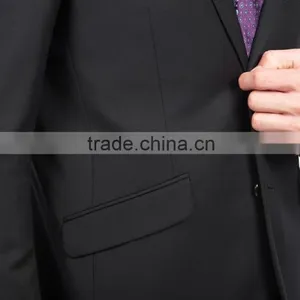 High Quality Custom Tailored Black Men Suit for Wedding Groom Mens Wedding Suit Supplier's Choice thumbnail-3