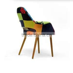 Colorful Living Room Chair Patchwork Chair With Arm thumbnail-4