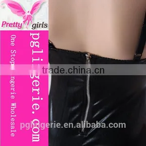 Party Dress Sexy Leather Dress for Girl thumbnail-2