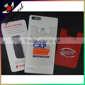 Silicone Card Holder,3m Adhesive Sticker Silicone Smart Wallet for Cell Phone thumbnail-5