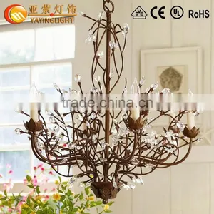 Hot Sale Glass Pendant Fixtures Chandelier Crystal,French Antique Brass Crystal Glass Chandelier thumbnail-1