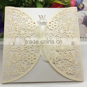 High Quality Decorating Laser Cut Wedding Invitations thumbnail-3
