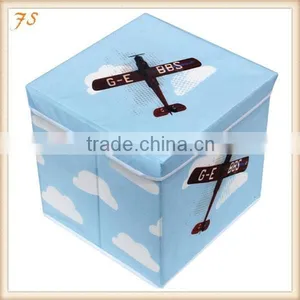 Airplane Printing Non Woven Collapsible Storage Box thumbnail-1