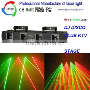 Four Heads 260mw Green Red Laser Light for Professional Stage thumbnail-1