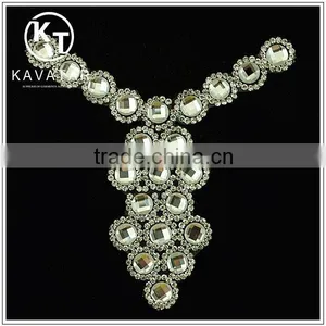 Wholesale Rhinestone Silver Iron on Patches thumbnail-1