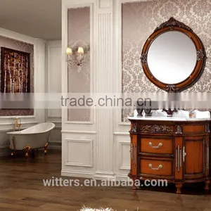 European Modern Antique Round Bathroom Vanity Furniture WTS619 thumbnail-1