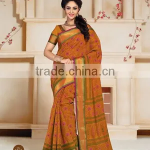 Blue Cotton Silk Saree thumbnail-2
