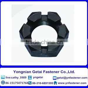 Carbon Steel DIN979 Hexagon Slotted and Castle Nuts Zinc Plated and Black thumbnail-2