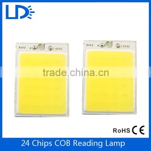 5050smd Car Interior Lamp DC12V Dome Light COB 24 LED Auto Panel Lamp Reading Lights thumbnail-3