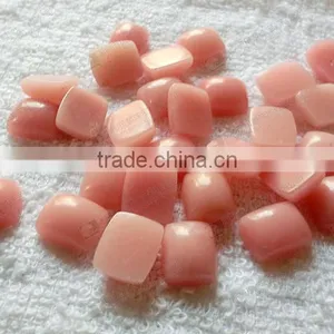 China Pink Opal Rectangle Cabochon for Bezel Jewelry thumbnail-1