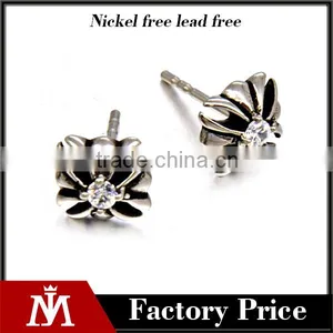Factory Directly Stainless Steel Silver Charm Earring Never Fade Jewelry for Men thumbnail-1