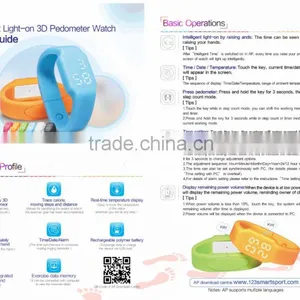 Sports Pedometer Watch, Smart Silicon Watch, Sport Smart Bracelet, Sport Smart Wristabnd thumbnail-2