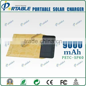 Solar Power Residential 9000mah Solar Power Bank Charger for Outdoors thumbnail-1