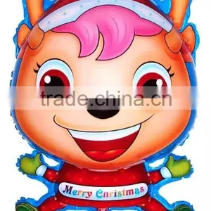 Double Heart Cartoon Balloons Aluminium Christmas Balloons,inflatable Cartoon Balloon thumbnail-1