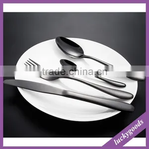 LDX014 Bulk Stainless Steel Black Color Set Flatware thumbnail-1