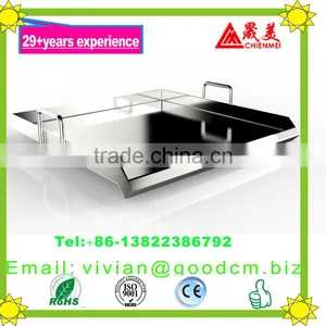HEAVY 32" Wide Stainless Steel Flat Top Double Griddle Grill Pan NEW thumbnail-4