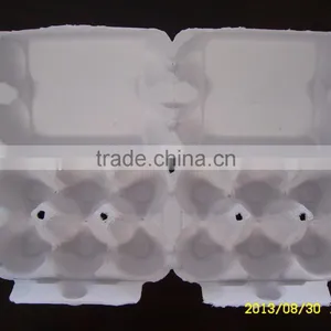 Paper Pulp Egg Cartons of White Colour thumbnail-1