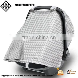 Universal 2-in-1 Breathable Canopy Blanket Nursing Acarf Cover Baby Car Seat Cover thumbnail-1