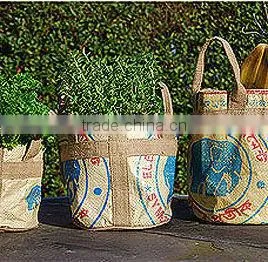 Printed Jute Planting Bag thumbnail-1